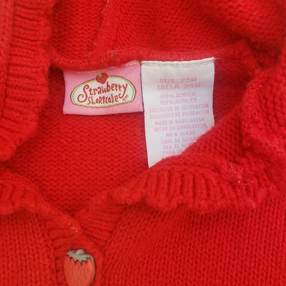 Strawberry Shortcake button up sweater - Picture 3 of 4